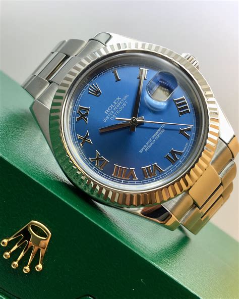 rolex datejust 2 azzurro blue